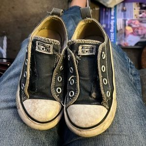 Blue slip on converse